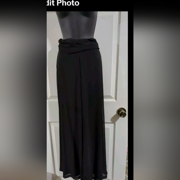 Vtg. 90's Sherry Martin New York Pantsuit Sz 6 Red/Black 2 Pc Wide Leg Pants/Jac - Picture 9 of 16